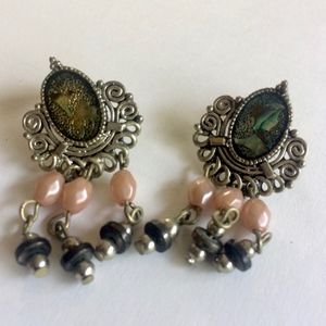 BOHEMIAN ABALON SHELL EARRINGS